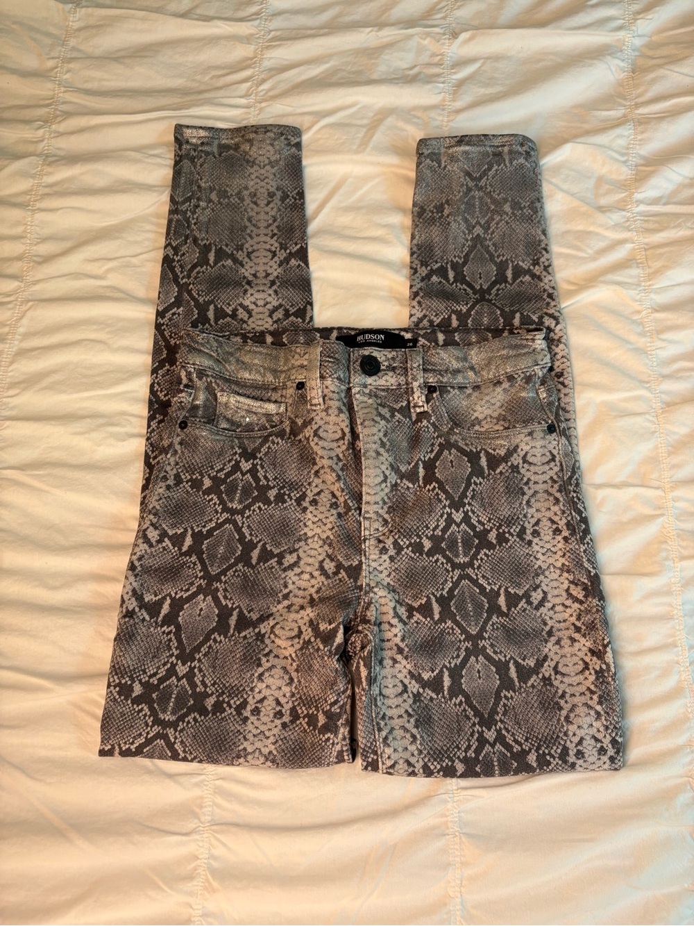 Sparkly Snakeskin Jeans 🤍